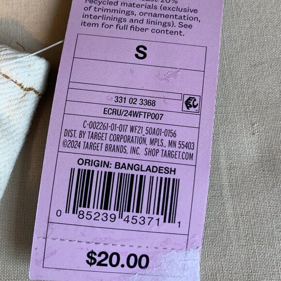 🐱 5 for $10.  WILD FABLE OFF WHITE/ECRU DENIM HALTER TOP NWT - Picture 6 of 9